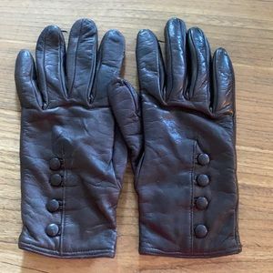 Calf skin leather gloves